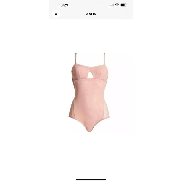 We are HAH by Free People Under The Wire Bodysuit | Copper Rose NWTS Small 1B - Picture 3 of 6